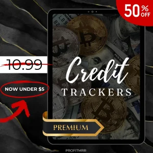 Premium Credit Tracker Digital Template, Financial Management Spreadsheet, Credit Repair & Score Monitor, Automated Debt Tracker
