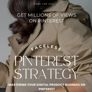 Faceless Pinterest Strategy Guide, Get Millions of Views on Pinterest, Done-For-You Digital Marketing Handbook, PLR & MRR Pinterest Mastery