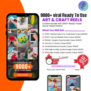 9000 Art & Craft Reels Bundle – Viral Social Media Video Pack
