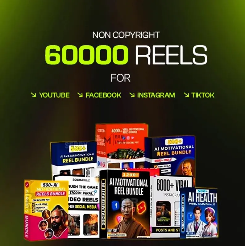 60,000 Viral Reels & Shorts Bundle – Resell License Pack