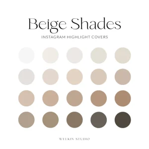 Beige Shades Instagram Highlight Covers, Minimalist Neutral Story Covers, Aesthetic Boutique Branding Kit, Modern Earth Tone Social Media Icons