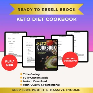 Keto Diet Cookbook – Master Resell Rights (MRR) eBook