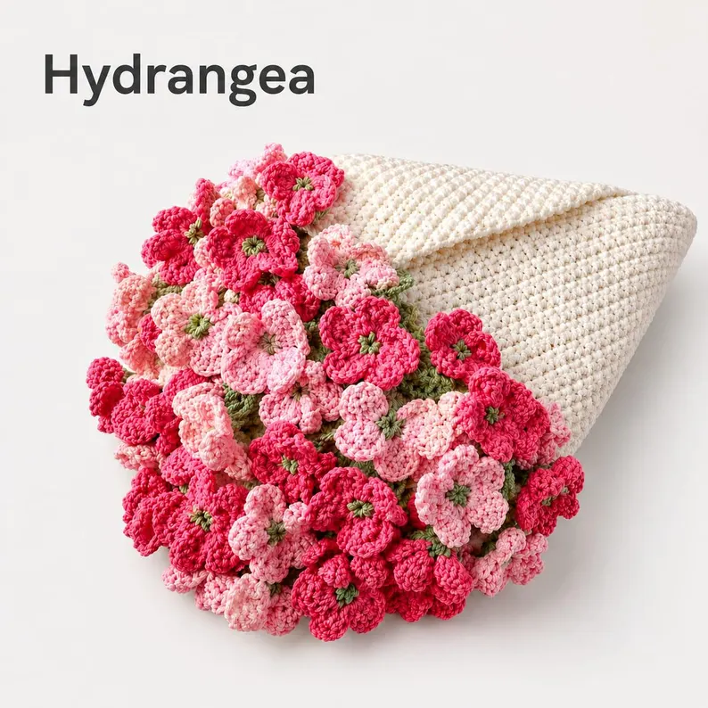 Crochet Flower Blanket Patterns Bundle, 6 in 1 Crochet Designs (PDF) - Image 2