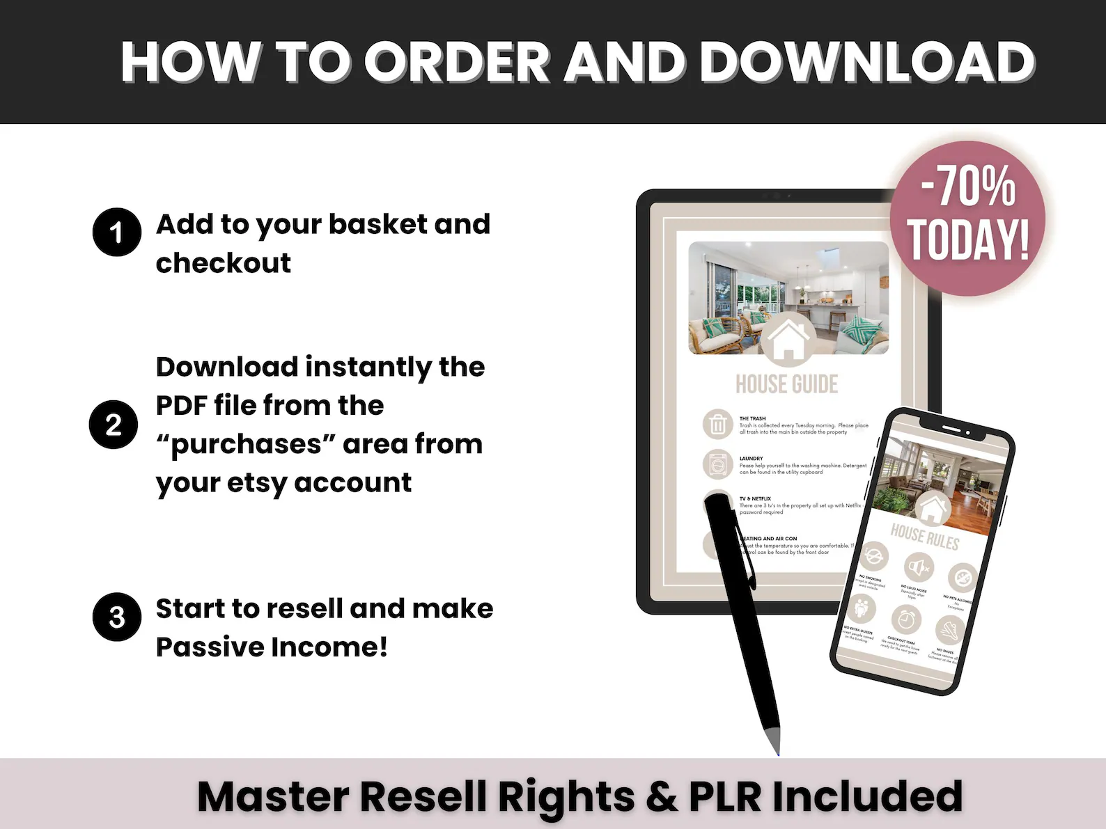 Airbnb Mega Bundle 2025 Edition, Ultimate Guide to Airbnb Hosting, PLR & MRR Vacation Rental Checklists, Resell Rights Digital Product - Image 5