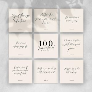 100 Inspirational Quotes – Motivation & Mindset Content Pack
