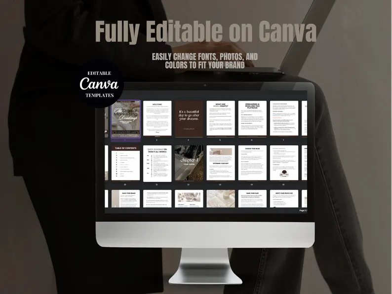 Social Media Content Guide, 37-Page Marketing Roadmap, 2024 Edition, PLR & MRR Canva Template, Done-For-You Content Strategy - Image 10