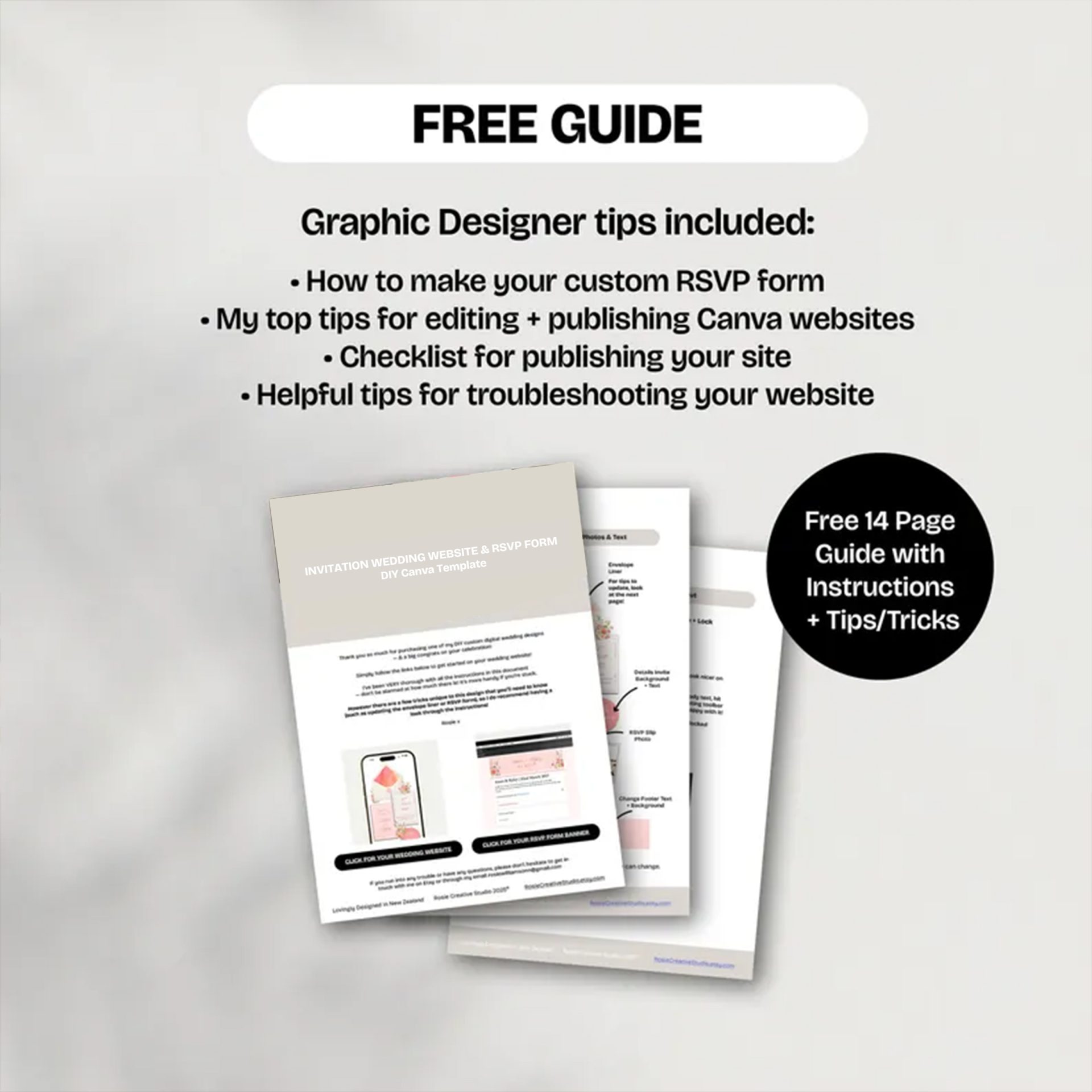 Warm Paskets Wedding Website 4-Page Custom Template | Elegant & Fully Editable Digital Bundle - Image 10