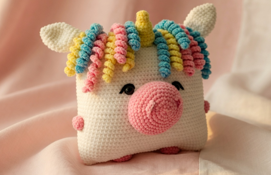 12 Crochet Animal Pillow Patterns Bundle | Dog, Fox, Unicorn, Frog, Panda (PDF Download) - Image 2