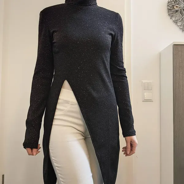 Turtleneck Split Thigh Dress Sewing Pattern, Beginner Friendly (PDF Pattern) - Image 6