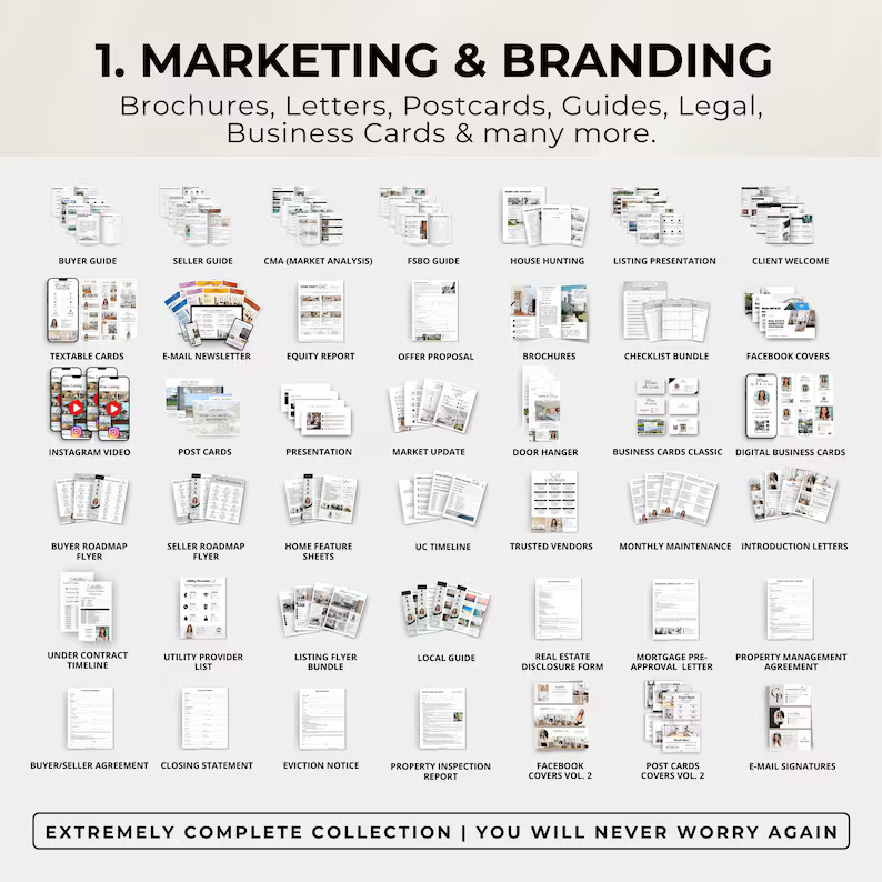 Real Estate Canva Template Bundle: Marketing & Social Media (Digital Download) - Image 2