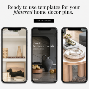 Pinterest Home Decor Templates, Canva Editable Interior Design Pins, Aesthetic Summer Trends Branding Kit, Modern Lifestyle Marketing Bundle