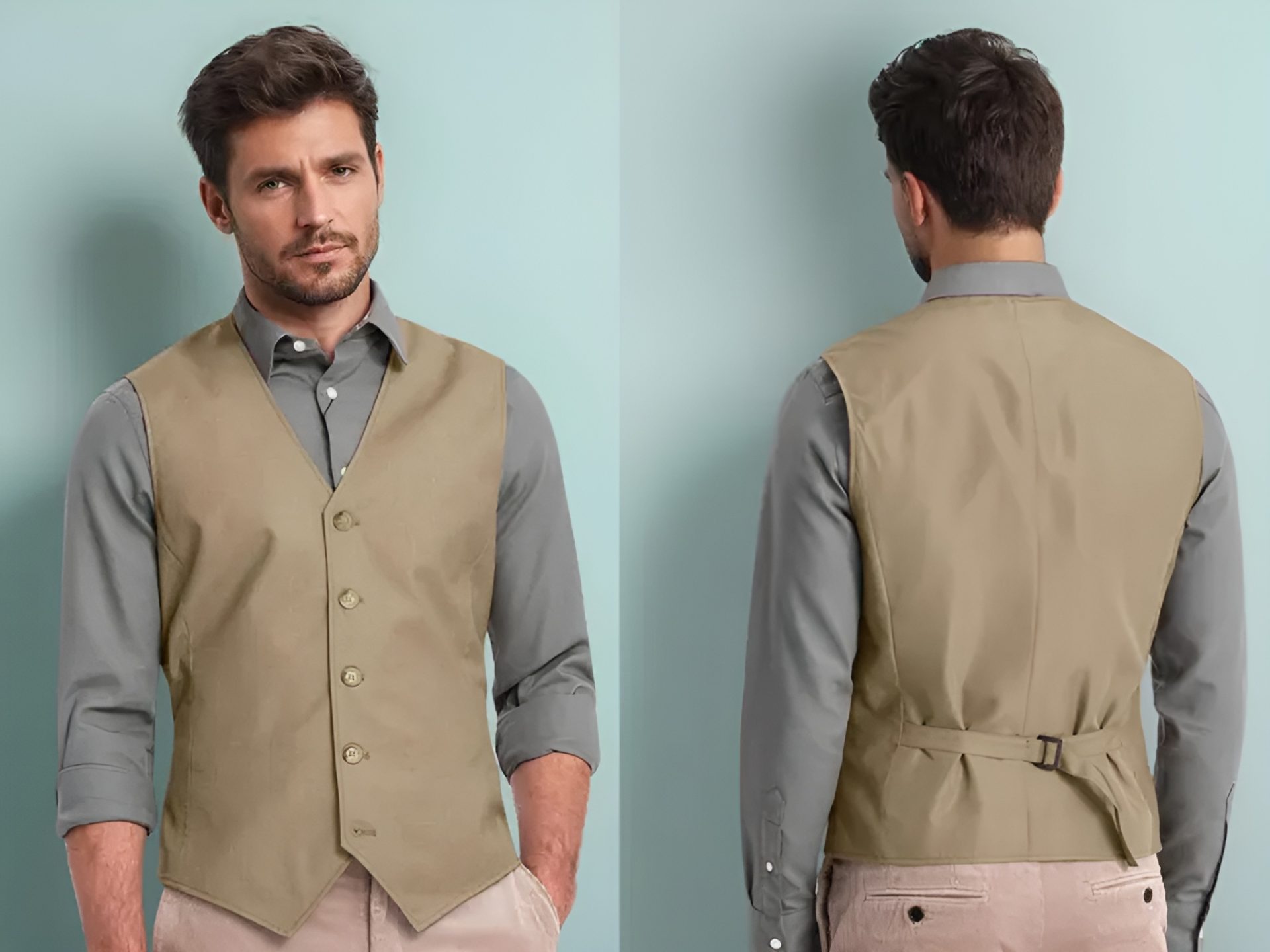 Men Vest Pattern PDF, Classic Waistcoat Suit, Beginner-Friendly Digital Download, XS–XXXL - Image 2