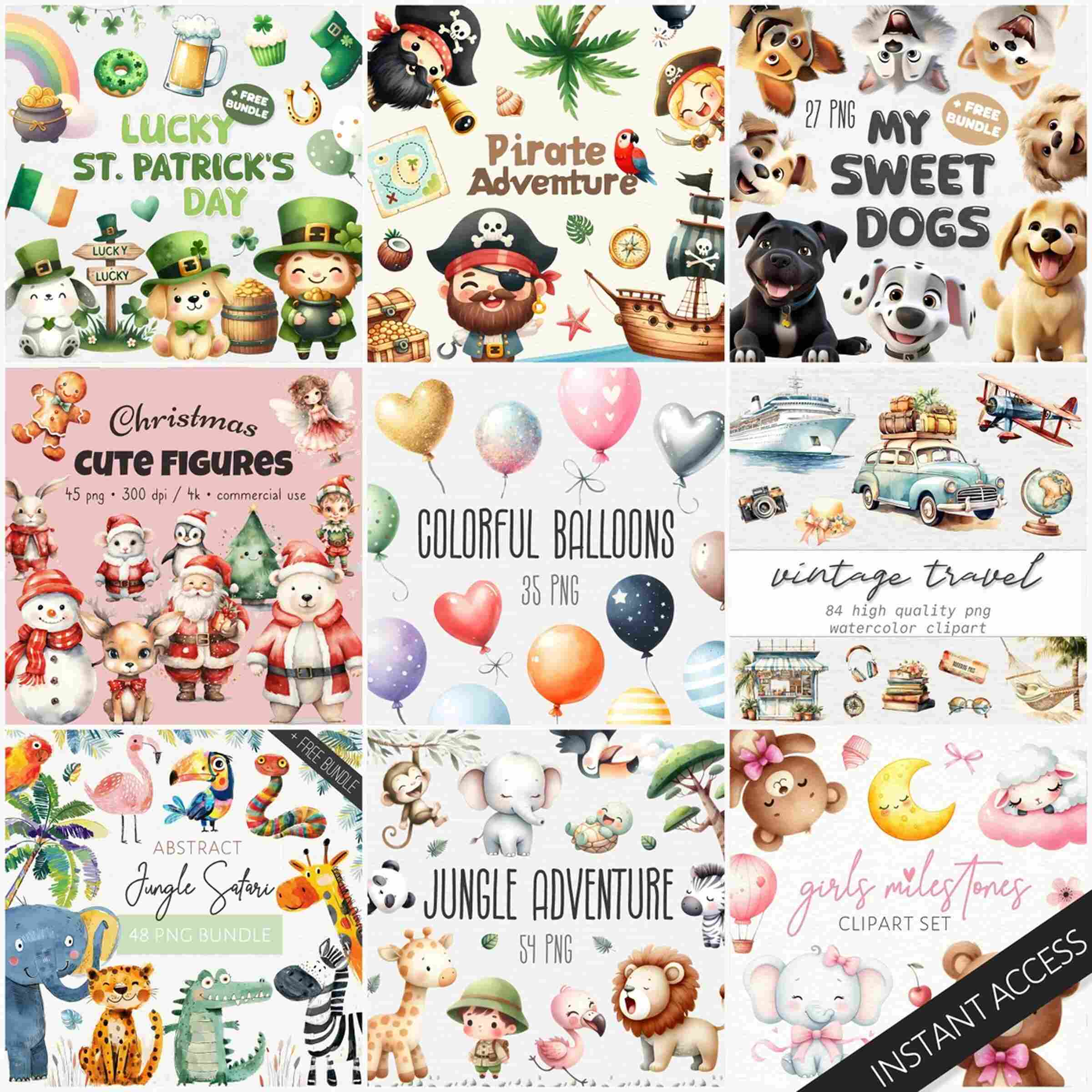 120,000+ Most Versatile Clip Art Collection, 300+ Mega Bundle, Commercial Use SVG PNG DXF, Ultimate Digital Designer Toolkit - Image 2