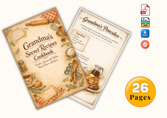 Grandma’s Secret Cookbook Recipes eBook – Traditional Homemade Collection - Image 5
