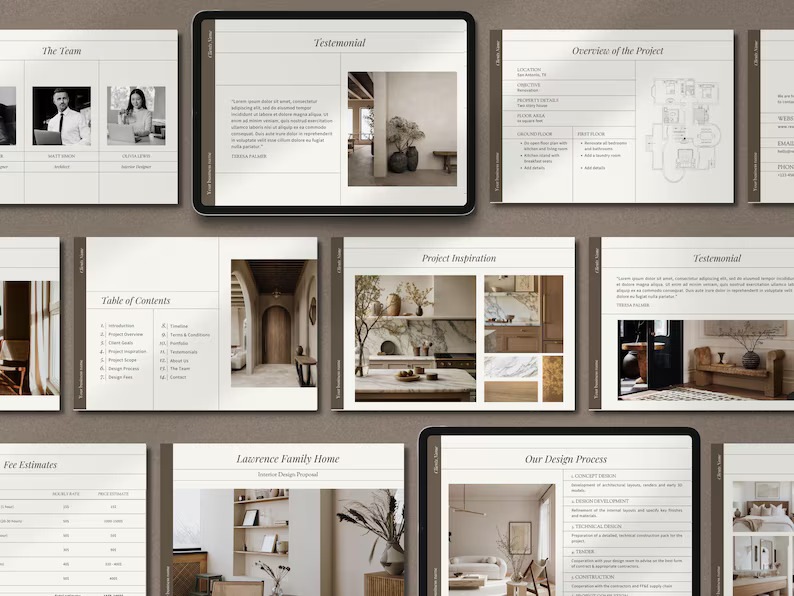 Interior Design Business Templates: Proposal, Presentation, FF&E Canva Templates - Image 4