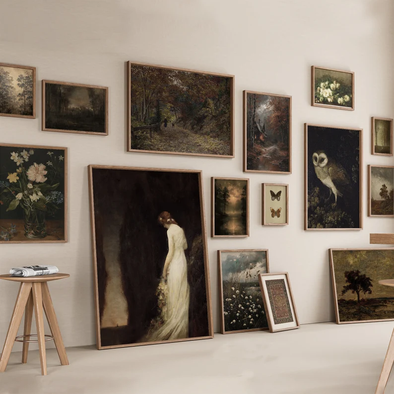 Set of 2000+ Dark Wall Prints Bundle, Moody Vintage Gallery Wall, HQ Digital Art, PLR/MRR Gothic Home Decor - Image 3