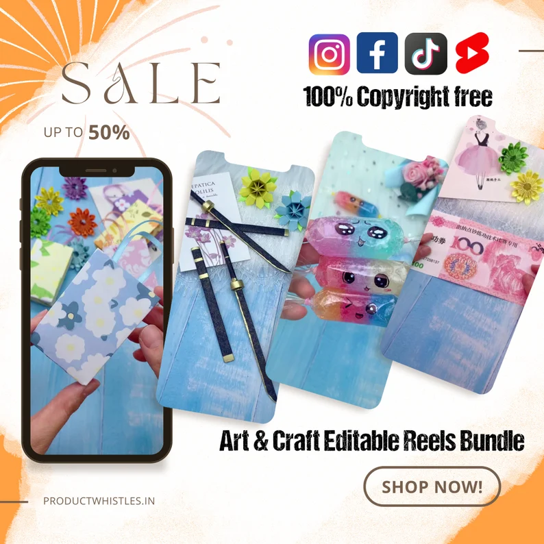 9000 Art & Craft Reels Bundle – Viral Social Media Video Pack - Image 5