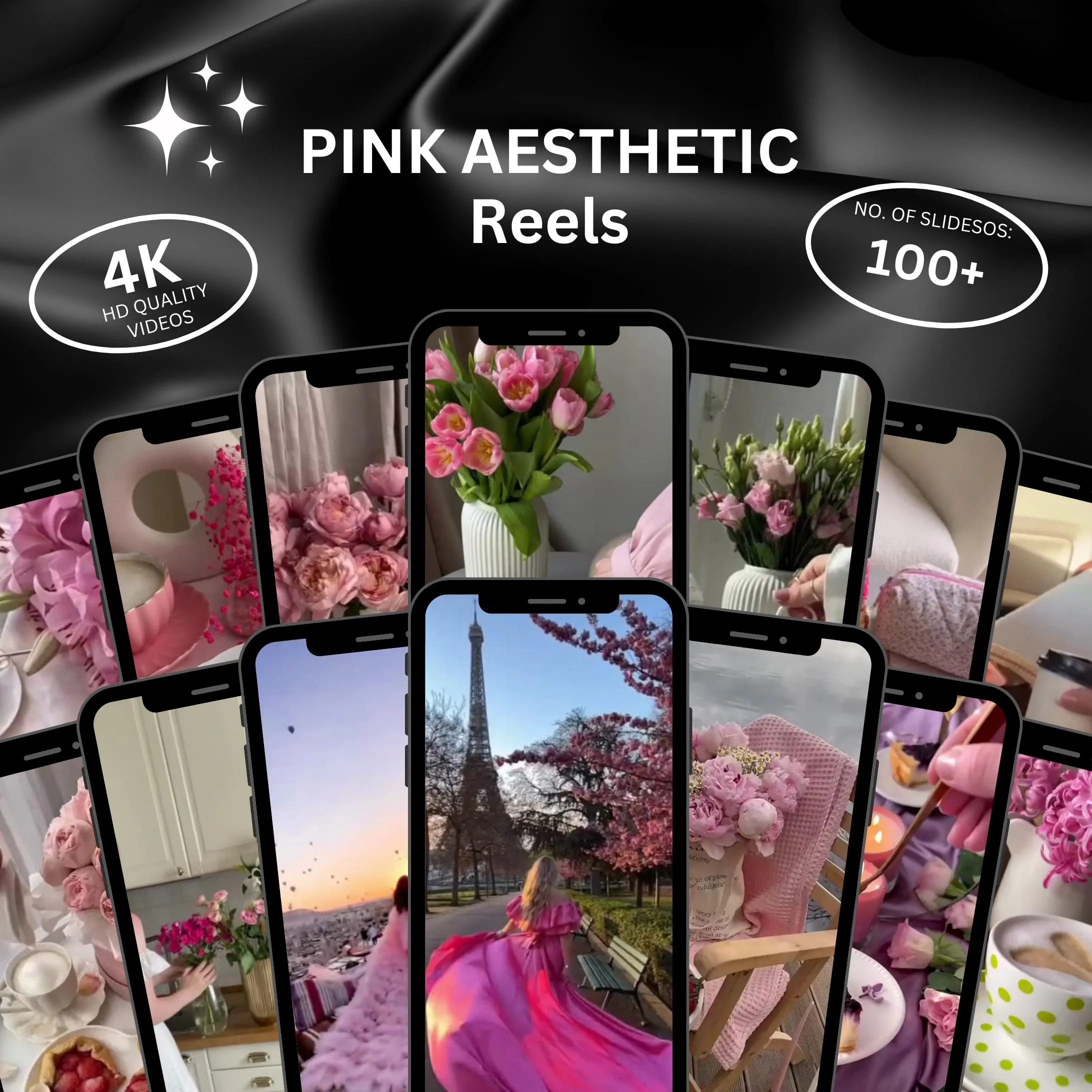 Faceless Pink Aesthetic Reels Canva Kit – 300 Video Templates Bundle - Image 4