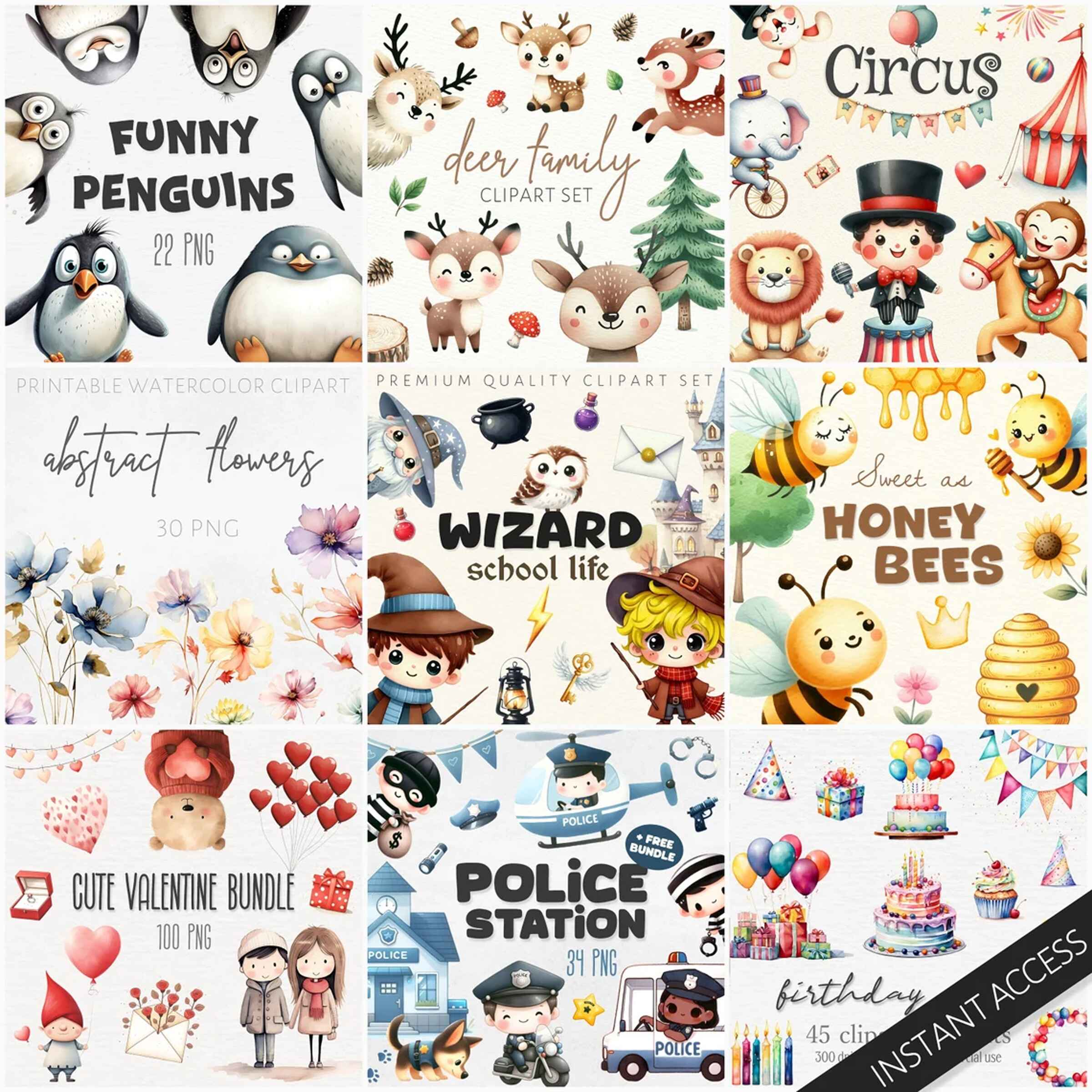 120,000+ Most Versatile Clip Art Collection, 300+ Mega Bundle, Commercial Use SVG PNG DXF, Ultimate Digital Designer Toolkit - Image 3