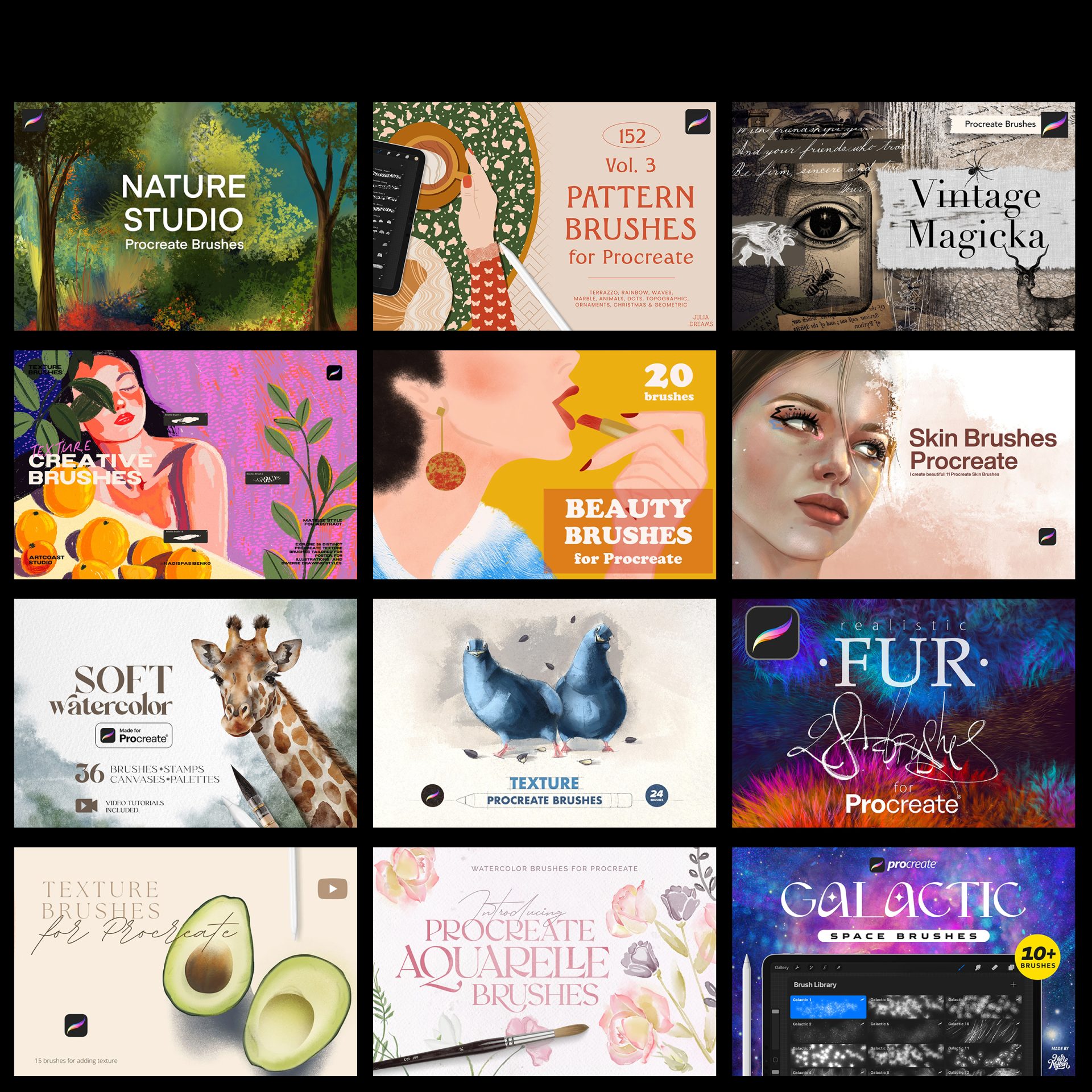 Procreate Brushes Bundle – Digital Art Collection - Image 4