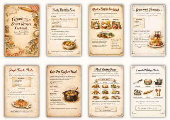 Grandma’s Secret Cookbook Recipes eBook – Traditional Homemade Collection - Image 2