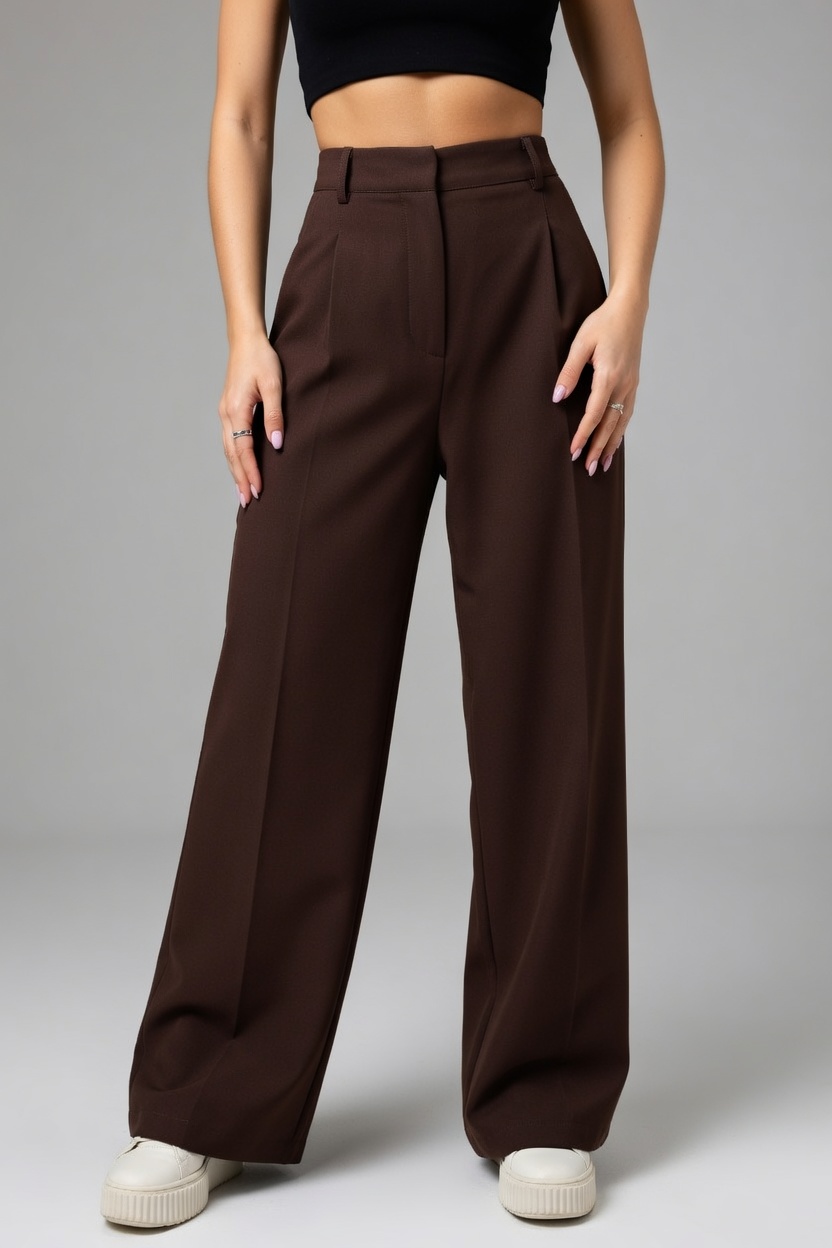 Wide Leg Trouser Pants Sewing Pattern, Women's Trendy Trousers (XS-3XL) (PDF Pattern) - Image 4