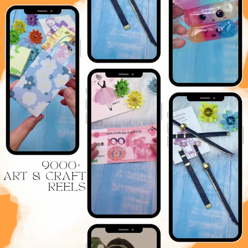 9000 Art & Craft Reels Bundle – Viral Social Media Video Pack - Image 2