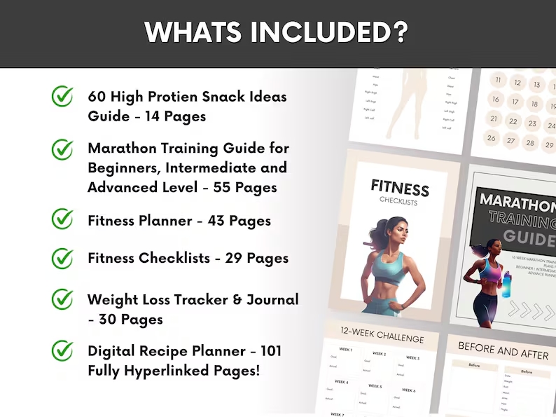 Ready to Resell Fitness Bundle, 250+ Page Health & Wellness Toolkit, June 2025 Version, PLR & MRR Canva Workout Planner - Image 2