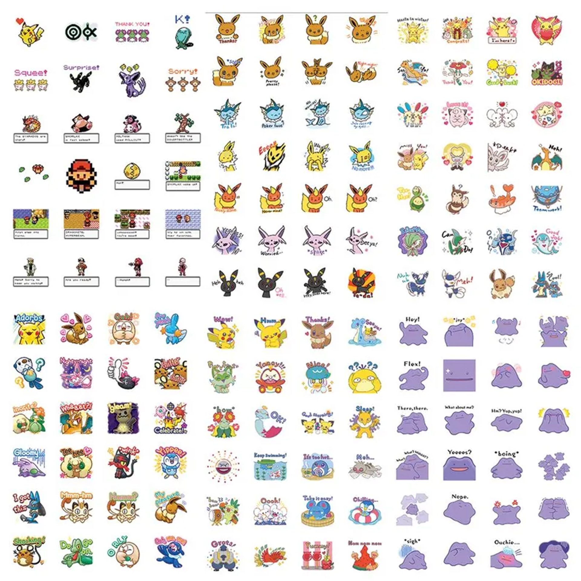 636+ Bonus Pokémon Sticker Design Bundle | Printable PNG & Cricut Ready Collection - Image 5