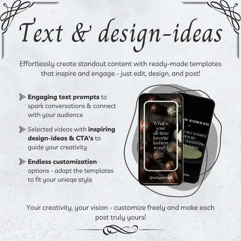 300 Dark Faceless Reels Canva Bundle, Luxury Aesthetic Instagram Content, PLR & MRR Social Media Marketing, Dark Mode Video Templates - Image 5