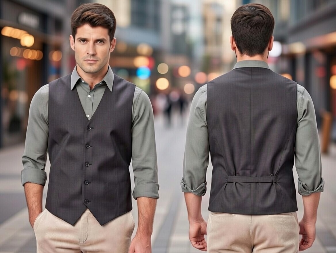Men's Sewing Patterns Bundle: Vest, Trousers, Hoodie, Overcoat (Digital Download) - Image 13