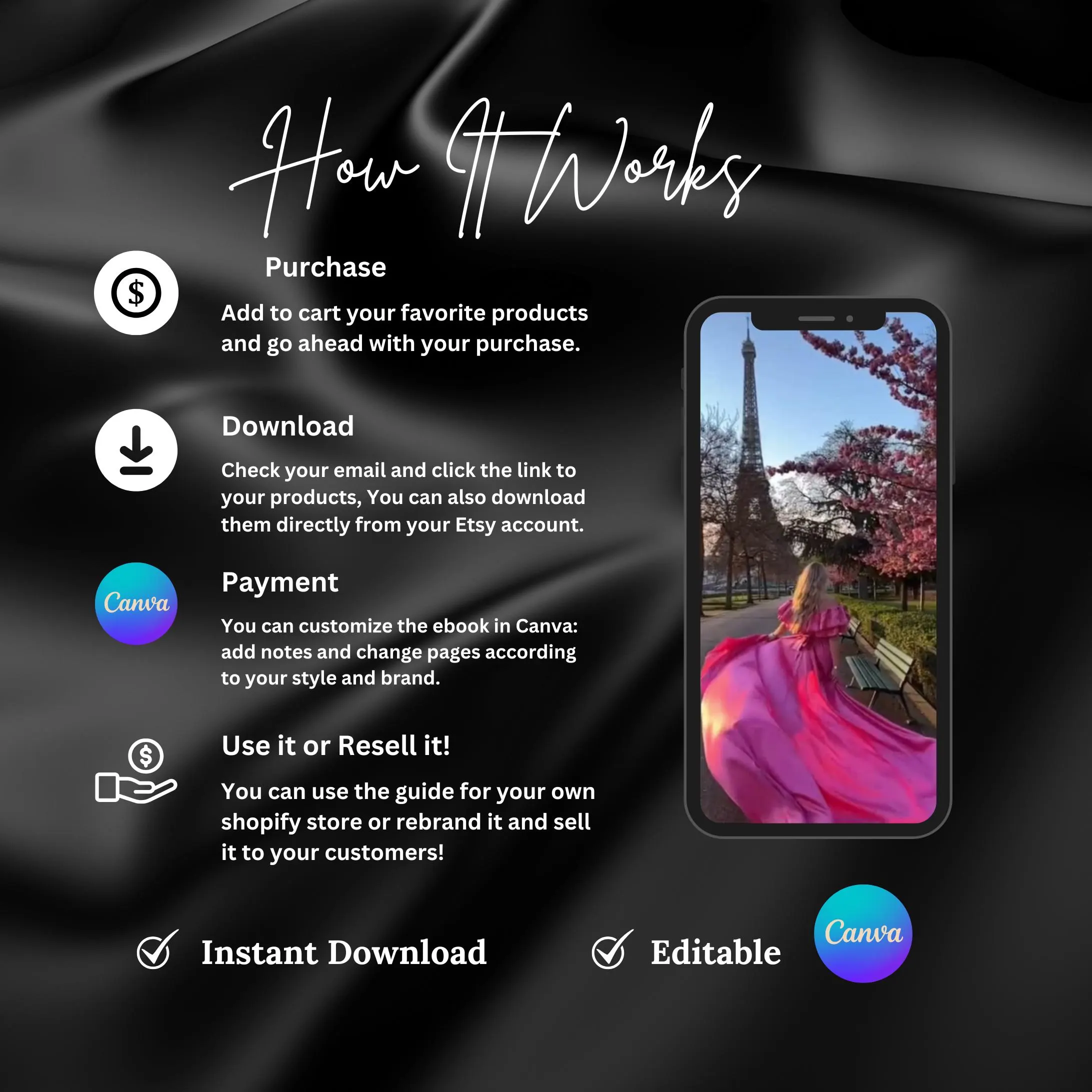 Faceless Pink Aesthetic Reels Canva Kit – 300 Video Templates Bundle - Image 3