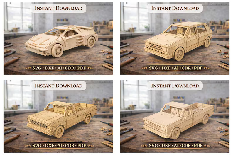 44 Multi Layer Laser Cut Vehicle Files – MDF Bundle - Image 7