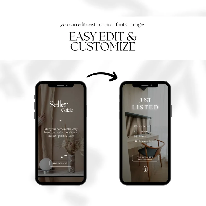 100 Realtor Aesthetic Video Reels, Real Estate Marketing Canva Template, Luxury Interior Design Social Media, Realtor Branding Kit - Image 5