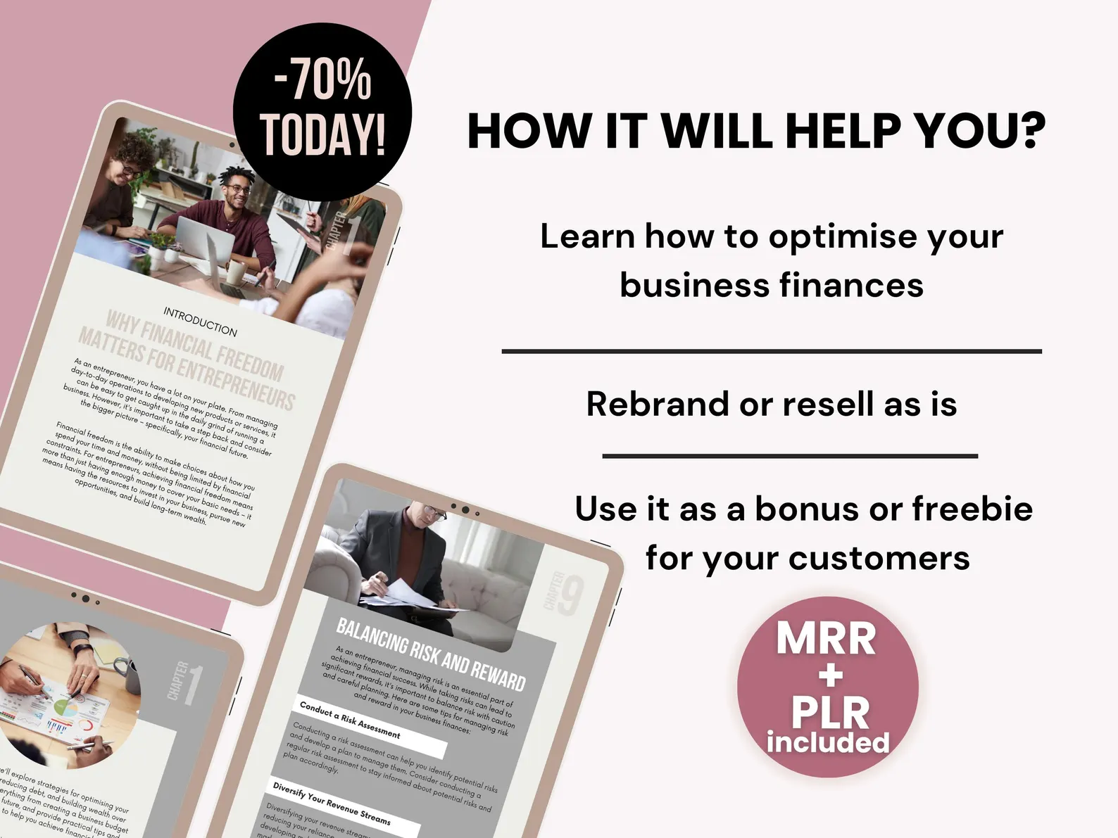 The Entrepreneur's Guide to Financial Freedom, 41-Page Wealth Building Roadmap, PLR & MRR 2025 Edition, Editable Canva Business Template - Image 5