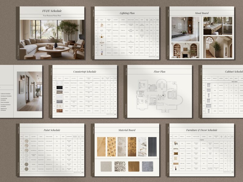 Interior Design Business Templates: Proposal, Presentation, FF&E Canva Templates - Image 9