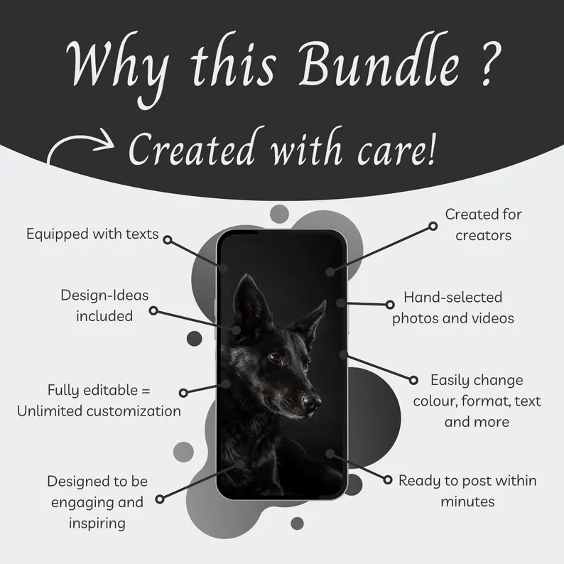 300 Dark Faceless Reels Canva Bundle, Luxury Aesthetic Instagram Content, PLR & MRR Social Media Marketing, Dark Mode Video Templates - Image 7