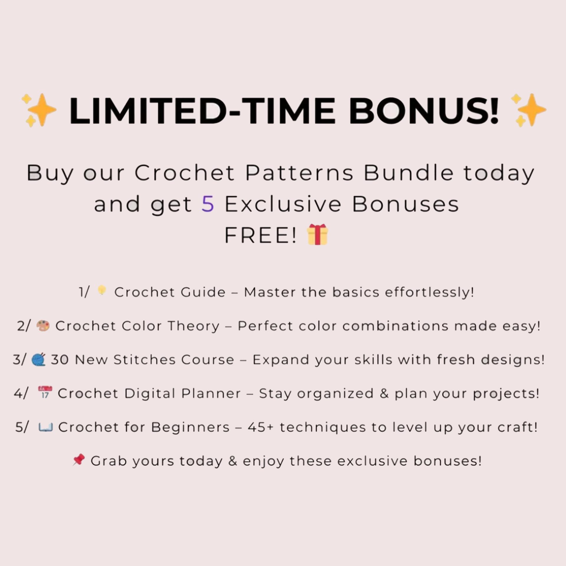 800 Crochet Flower Patterns Mega Bundle | Roses, Tulips, Daisies & More | Beginner Friendly | Instant PDF Digital Download - Image 9