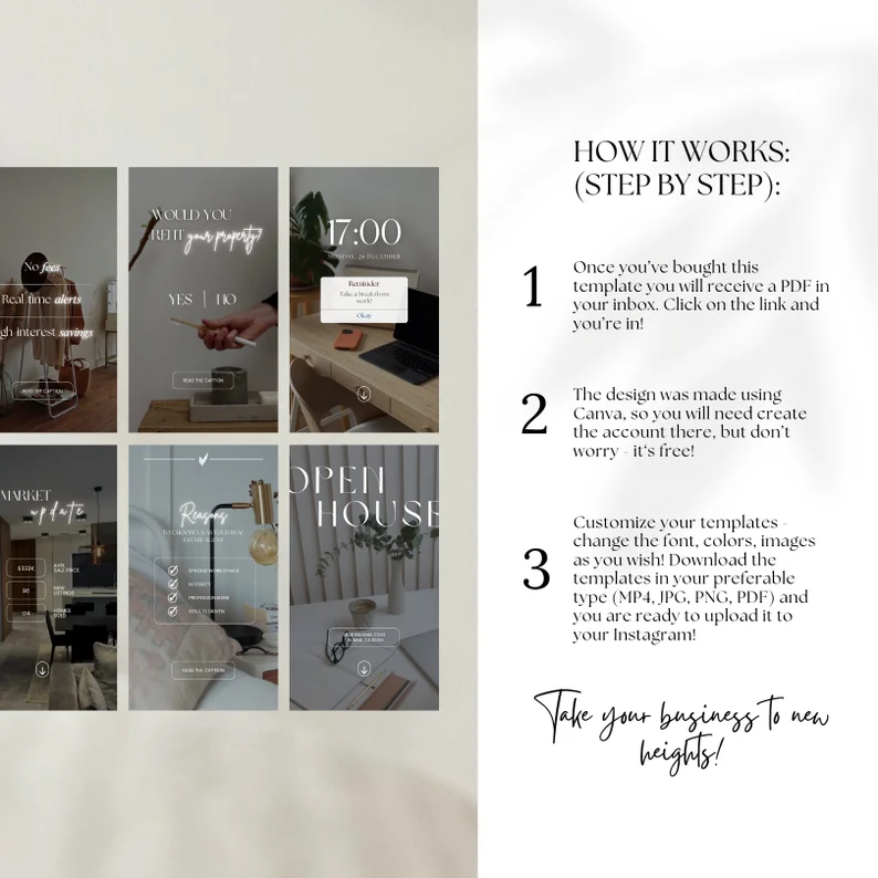 100 Realtor Aesthetic Video Reels, Real Estate Marketing Canva Template, Luxury Interior Design Social Media, Realtor Branding Kit - Image 8