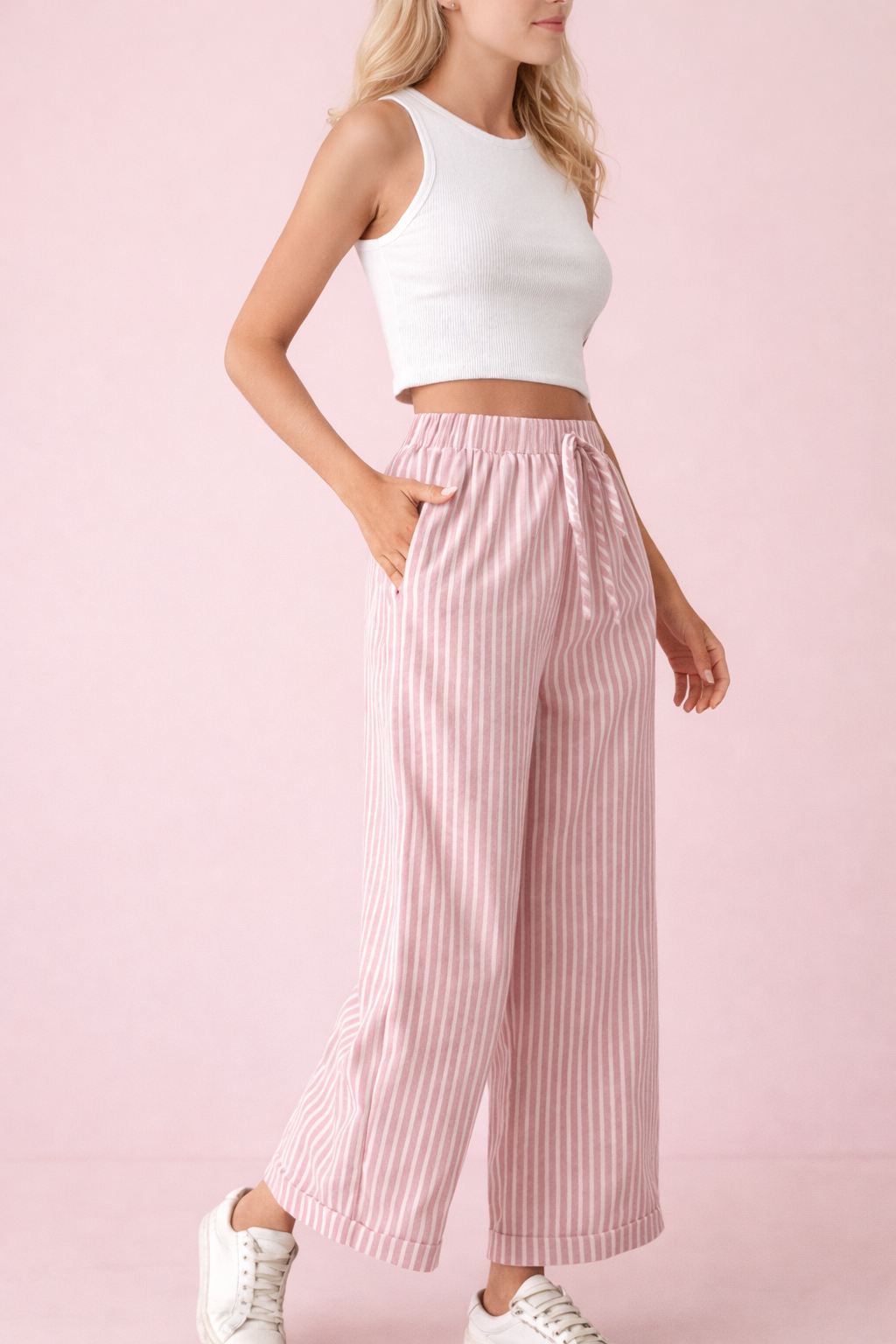 Old Money Wide Leg Pants Sewing Pattern, High Waist Pleated Trousers (PDF Download) - Image 7