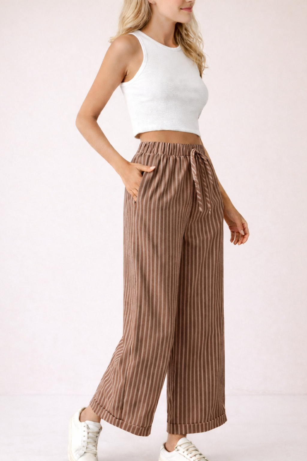 Old Money Wide Leg Pants Sewing Pattern, High Waist Pleated Trousers (PDF Download) - Image 8