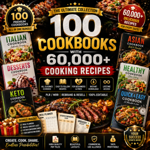 100 Healthy Cookbook Recipes eBook – Easy & Delicious Meals