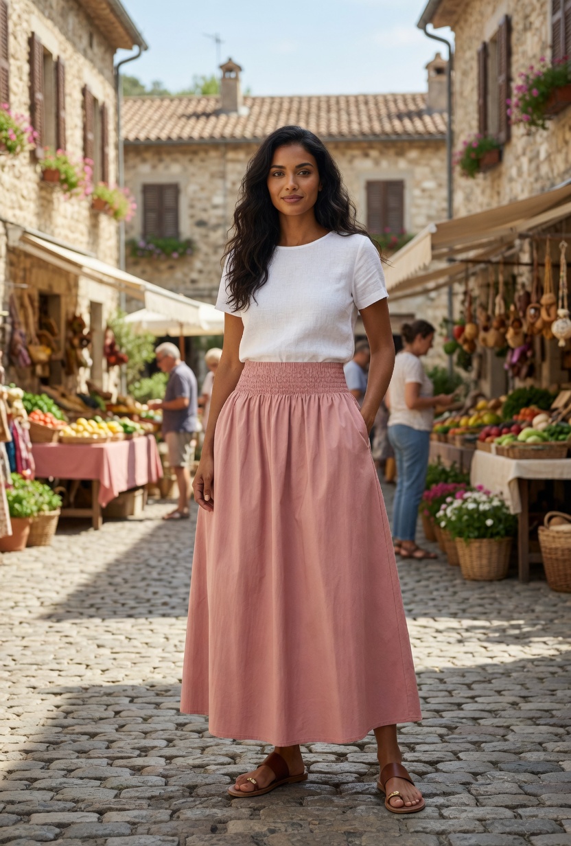 Linen Maxi Skirt Sewing Pattern | Easy PDF Pattern With Pockets (XS-3XL) - Image 7