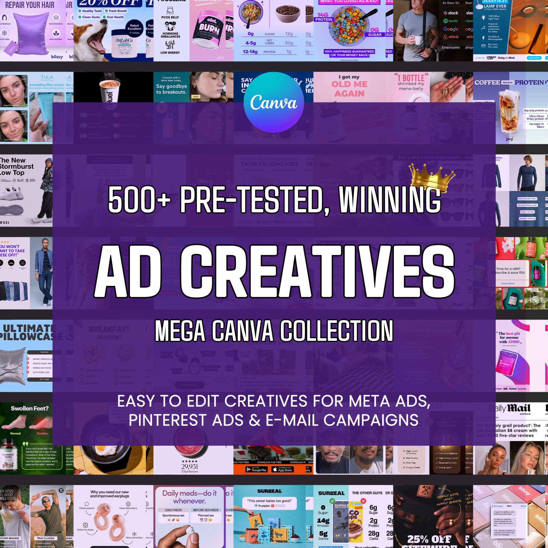 Ad Creative Mega Canva Collection – High-Converting Social Media & Marketing Templates