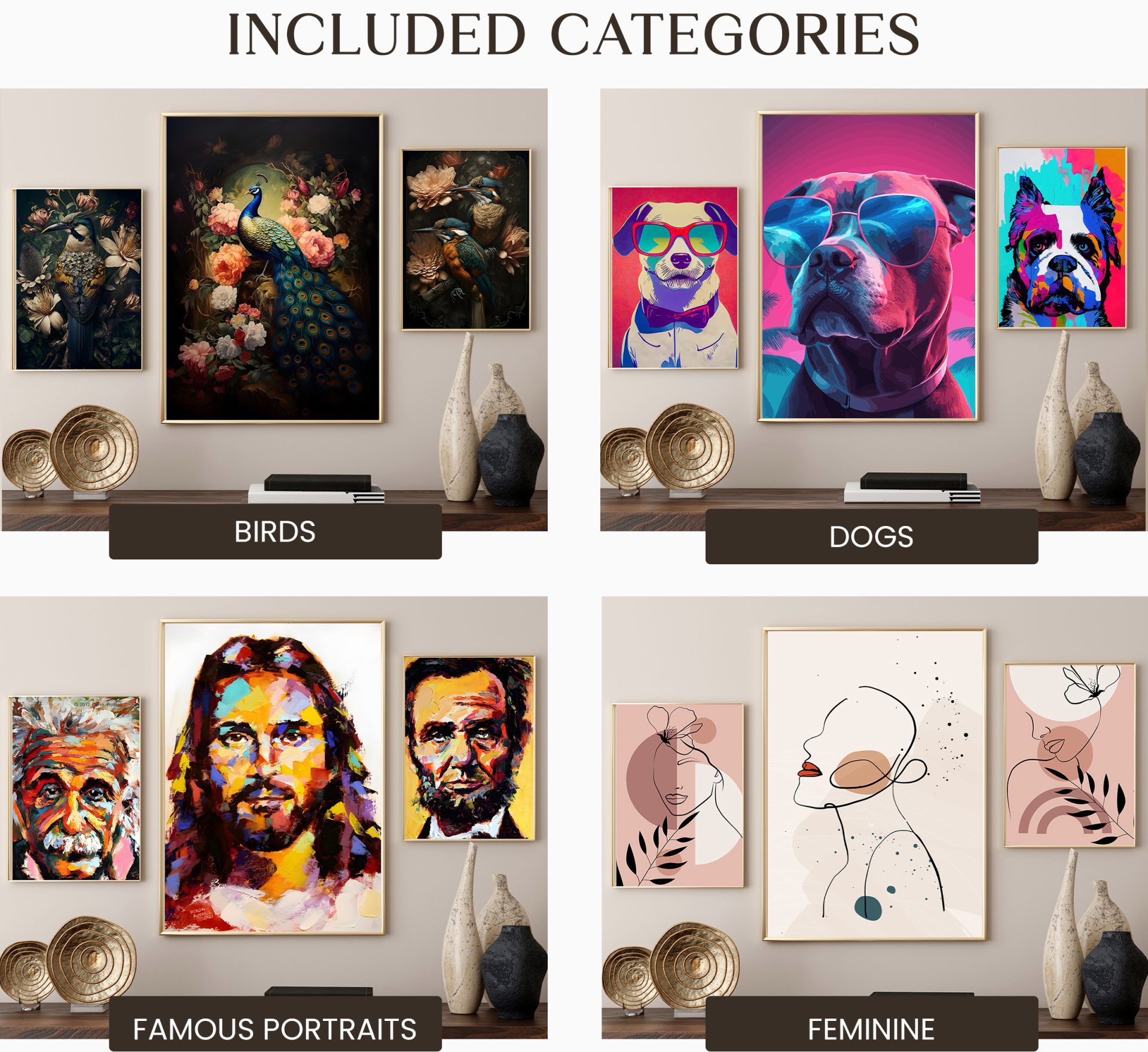 2,000+ Mega Wall Art Bundle, Unique Art Prints, 50+ Different Categories, Aesthetic Gallery Wall Set PDF - Image 3