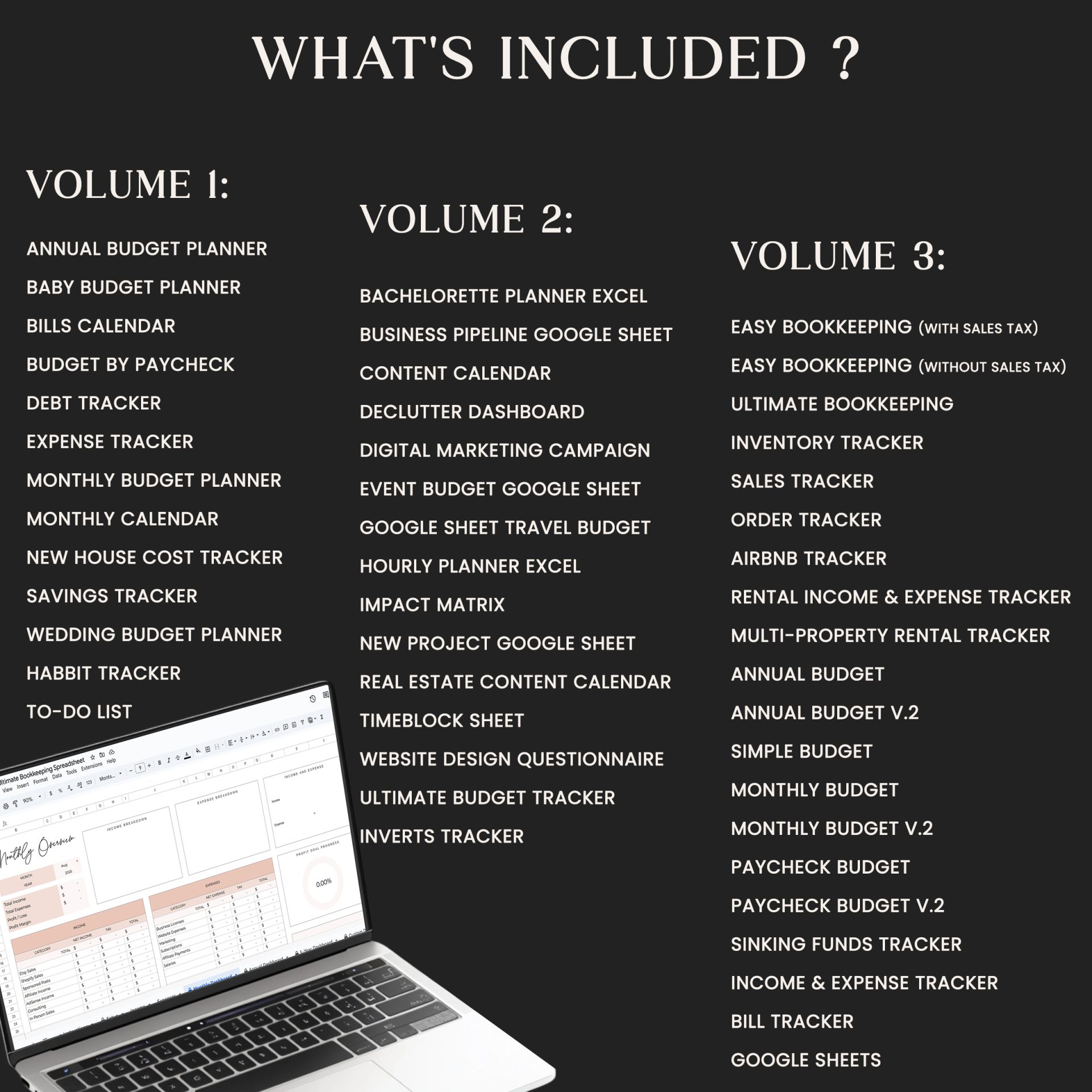 PLR Google Sheets Bundle: 45+ Resell able Templates (Digital Product) - Image 3
