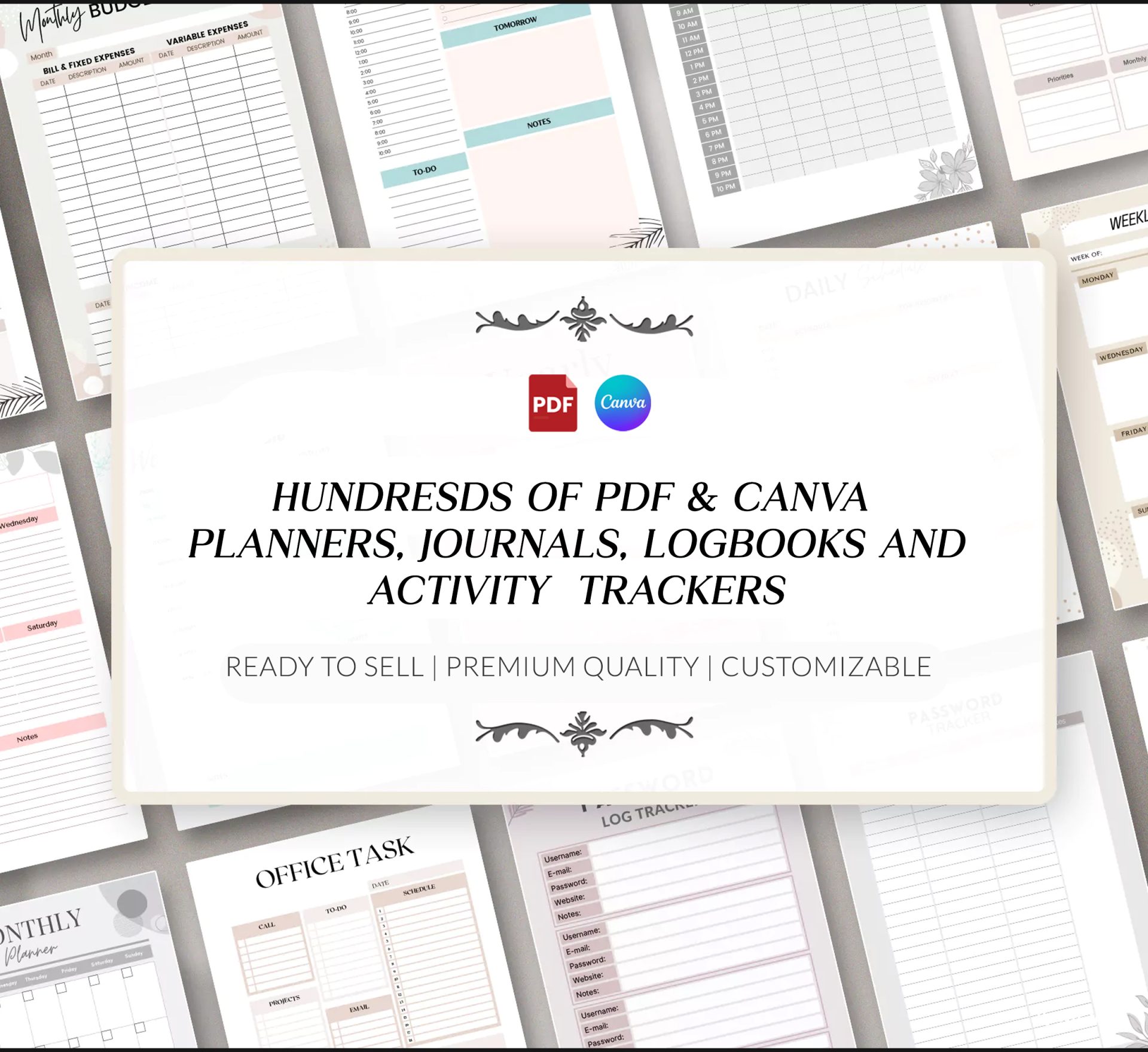 5,000+ Digital Planner Mega Bundle: Notion Templates, Google Sheets, Canva PDF Planners (PLR & MRR) - Image 7