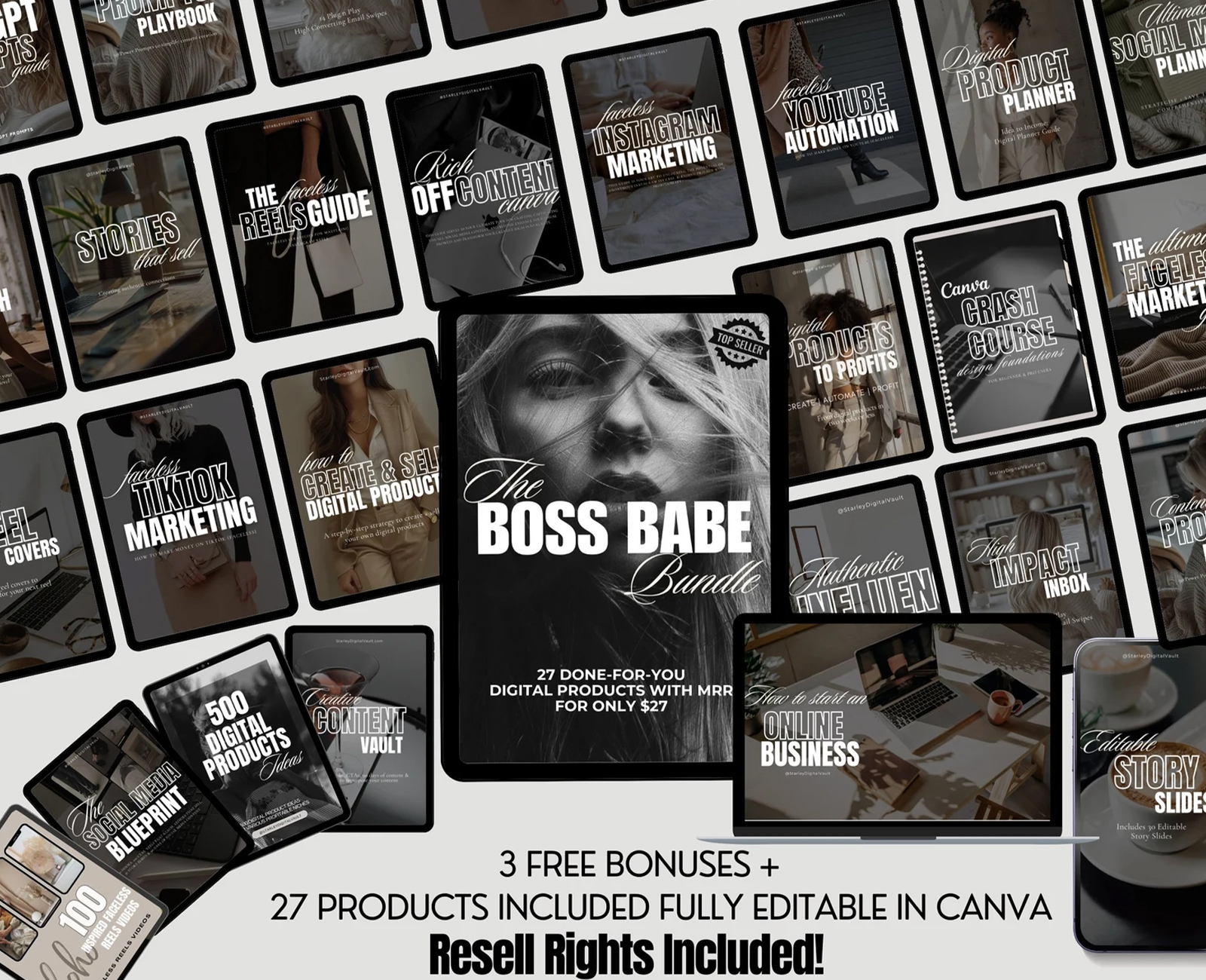Faceless Digital Marketing Bundle 27 | Resell Vault | PLR + MRR Passive Income Done-For-You Products - Image 7