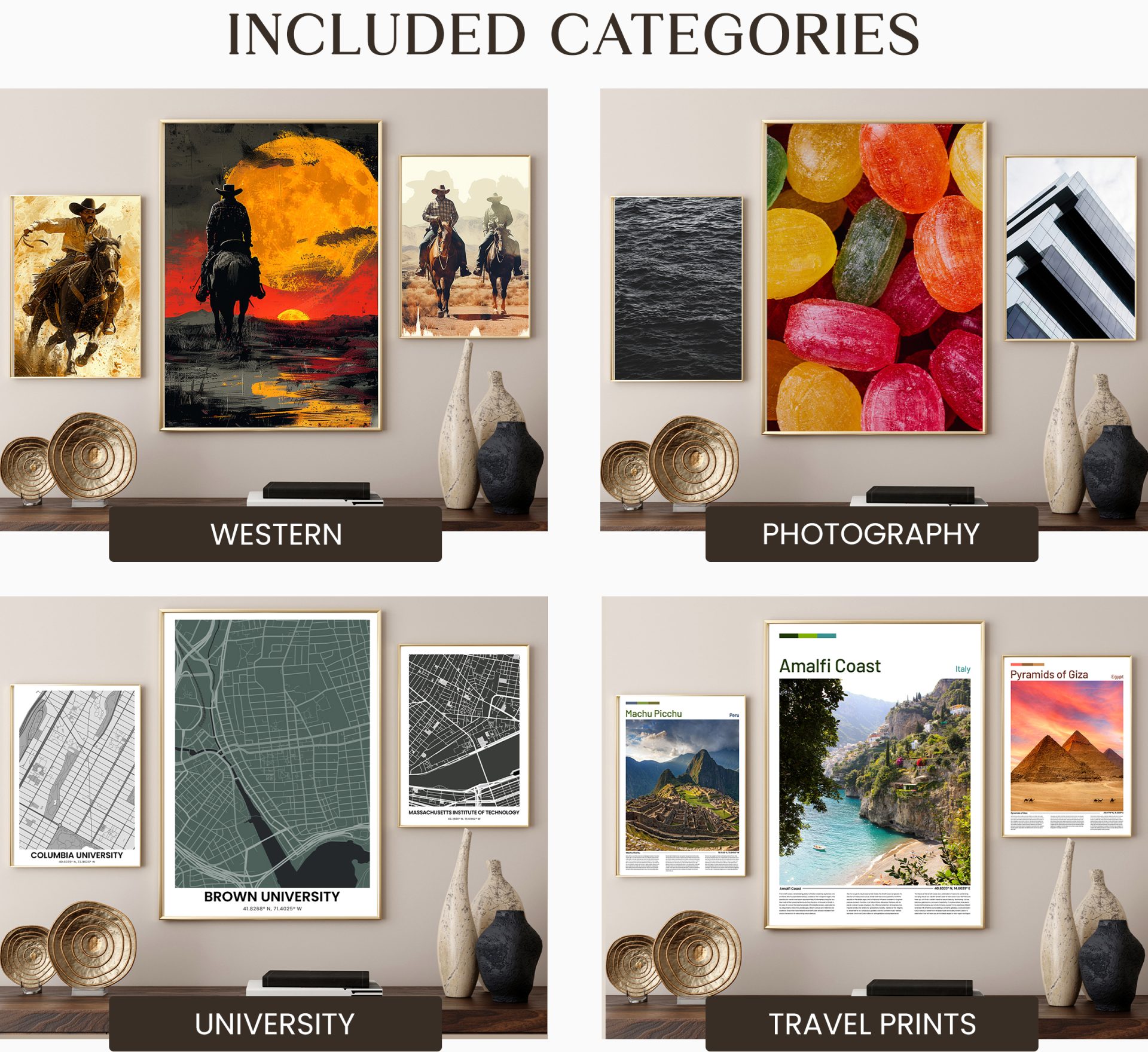 2,000+ Mega Wall Art Bundle, Unique Art Prints, 50+ Different Categories, Aesthetic Gallery Wall Set PDF - Image 5