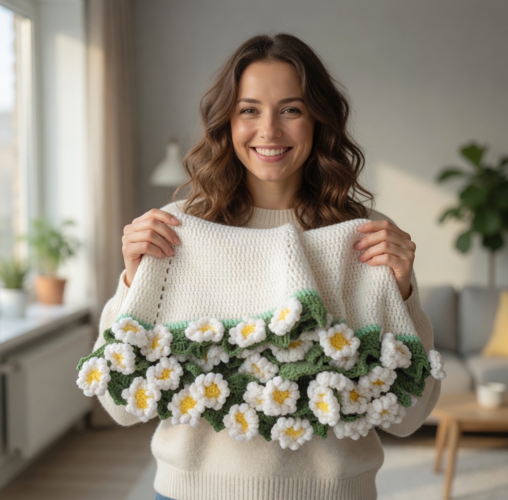 Crochet Flower Blanket Patterns Bundle, 6 in 1 Crochet Designs (PDF) - Image 13